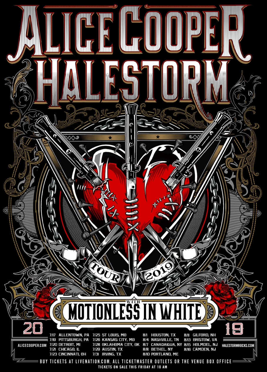 Alice Cooper and Halestorm announce summer co-headline tour