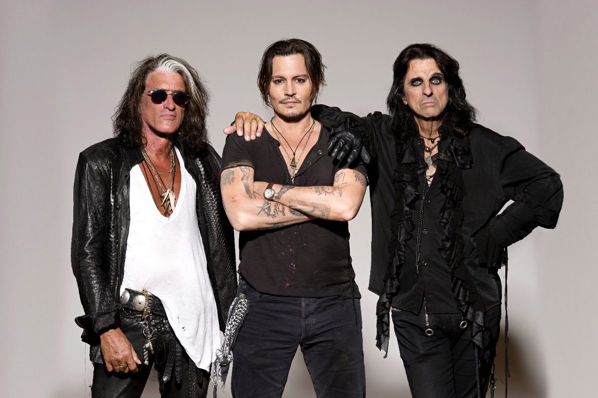 Joe Perry, Johnny Depp & Alice Cooper of The Hollywood Vampires
