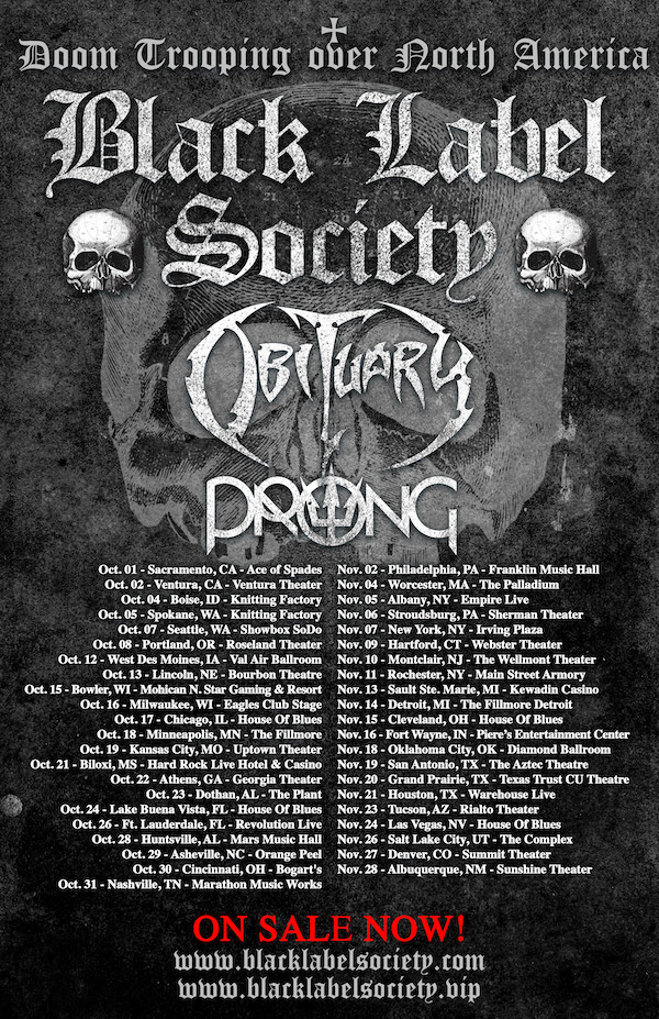 Black Label Society Tour