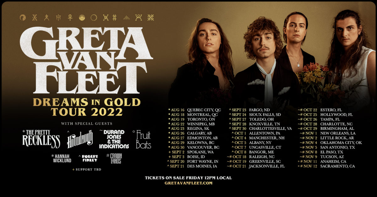 Greta Van Fleet North American Tour