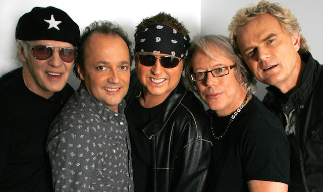 A professional image of all the band members of the famous 80s band, Loverboy