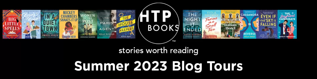 A banner image of book covers featured in the Summer 2023 Blog Tour, featuring 'The Little Italian Hotel'