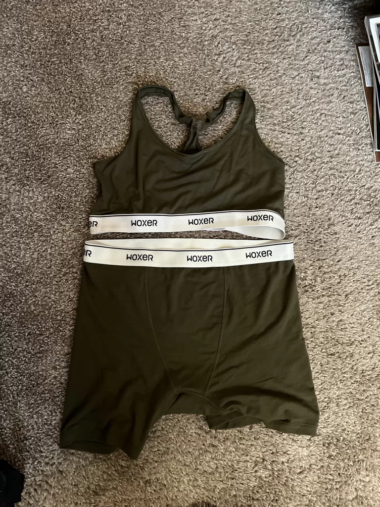 An image of Woxer Women's Boxer Briefs in the color green