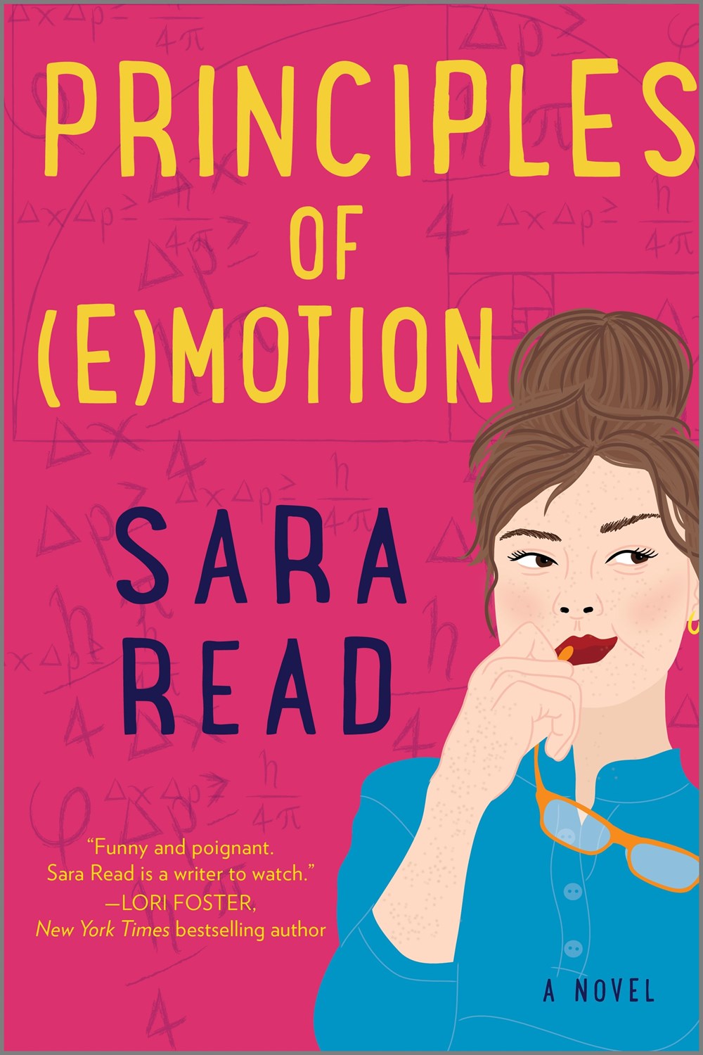 A book cover image with a drawing of a contemplating female, with title and author shown