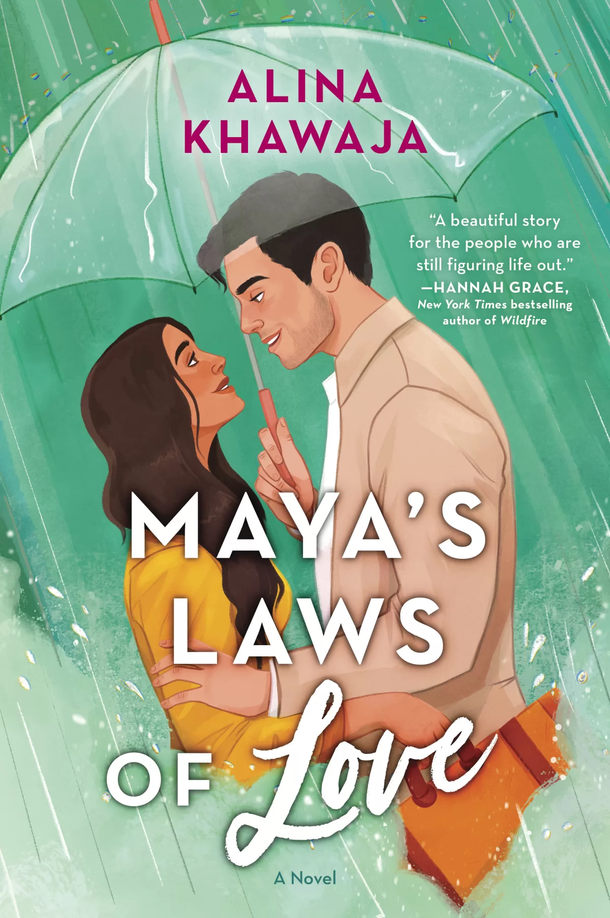 A cover image for the book title, 'Maya's Laws of Love'