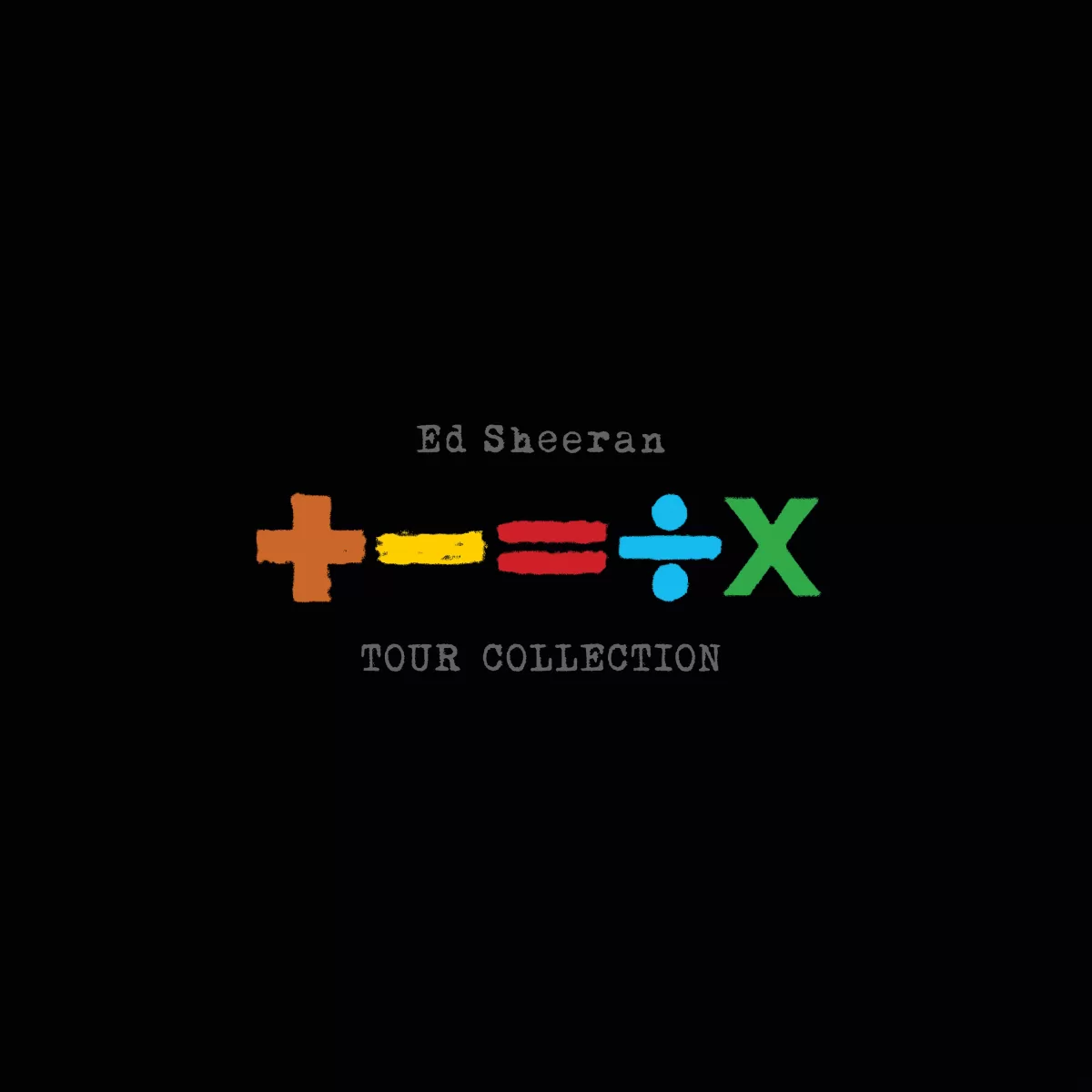 An image of Ed Sheeran's cover for his math tour album