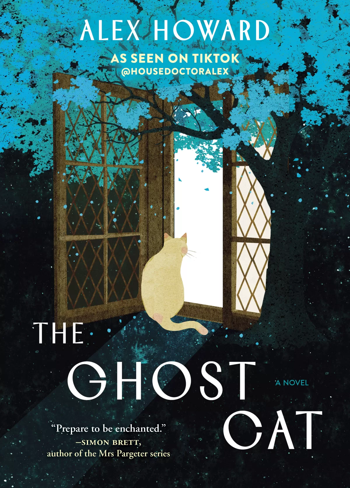 A book cover image for the title 'The Ghost Cat