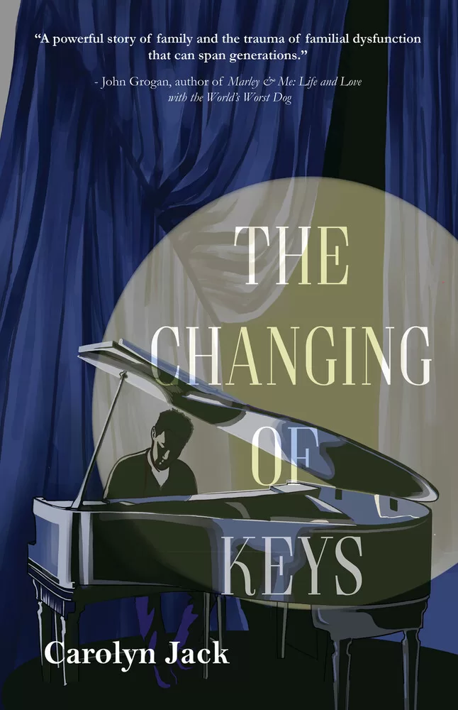 A book cover for title 'The Changing of Keys'