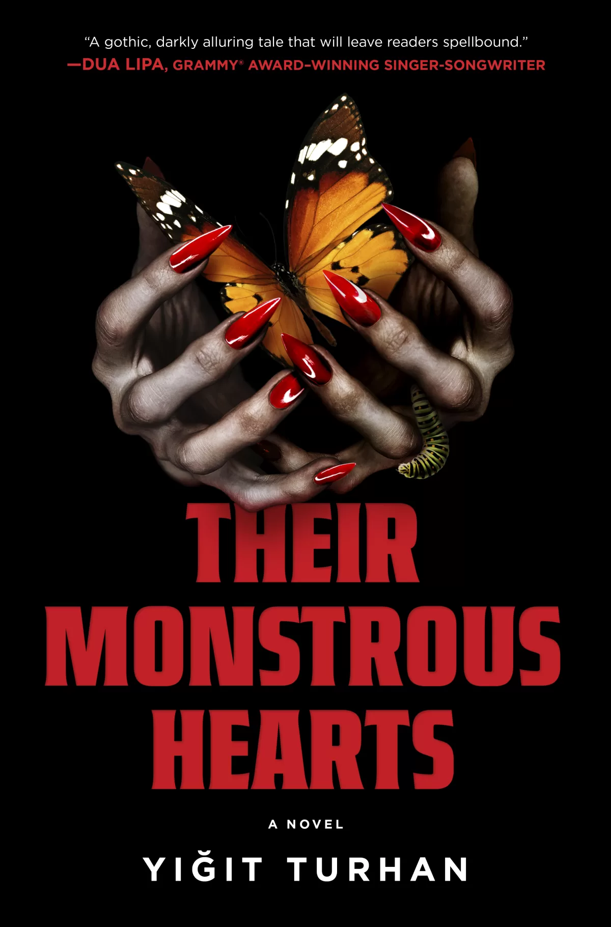 A book cover image for title 'Their Monstrous Hearts'