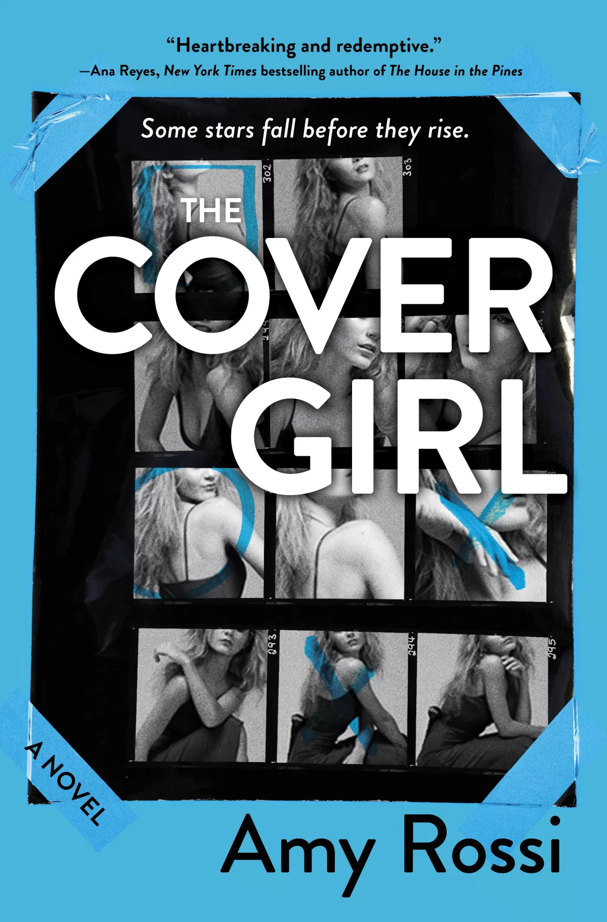 A cover image for the book title, The Cover Girl
