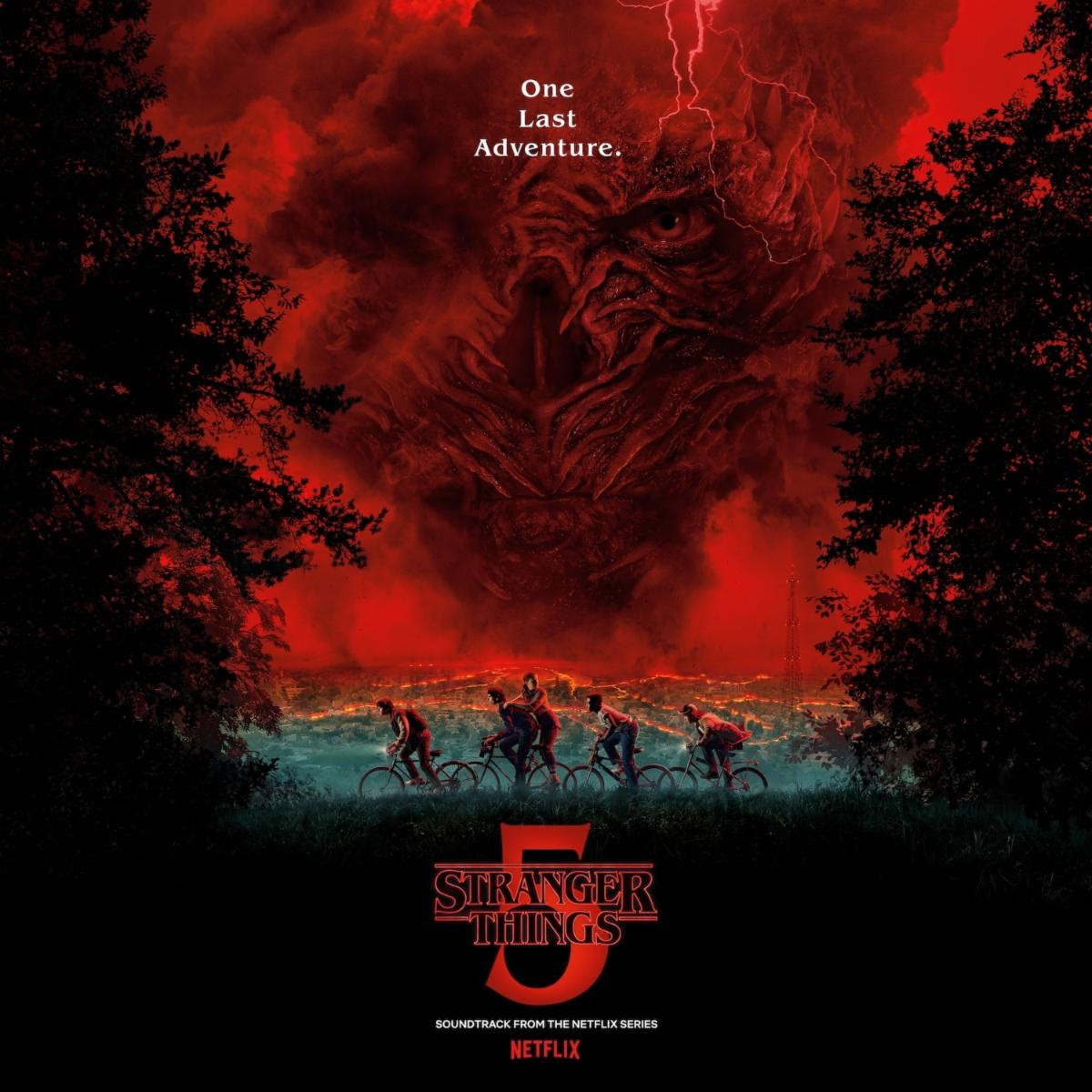 An image of the compact disc cover of the television show 'Stranger Things 5'
